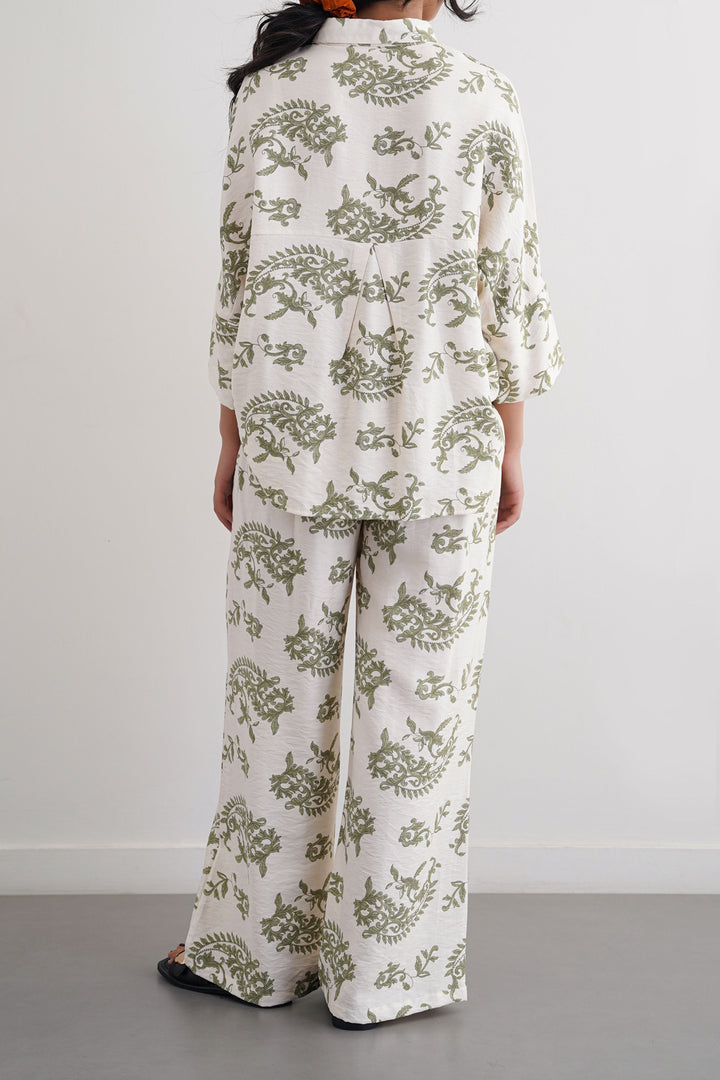 GREEN BLUE BARCA PANTS
