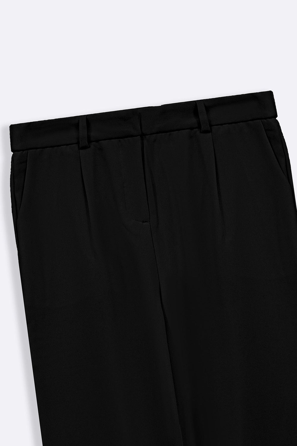 BLACK ANKLE TAILORED TROUSERS
