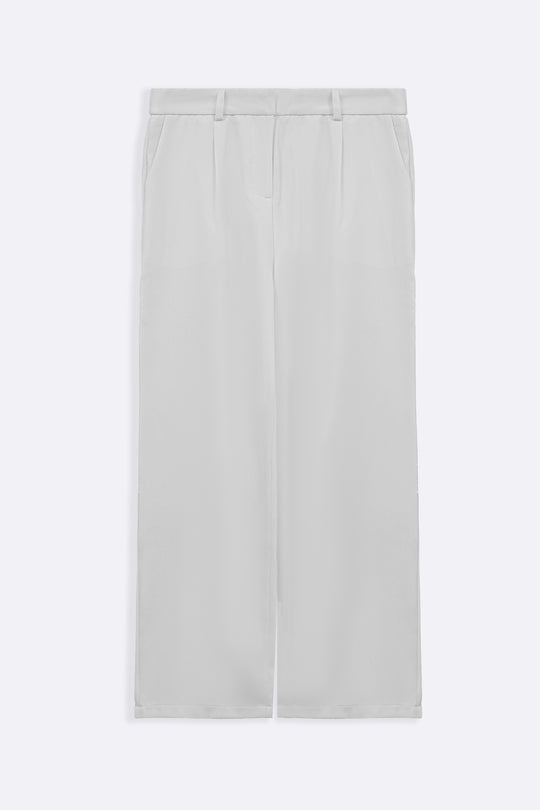 WHITE ANKLE TAILORED TROUSERS