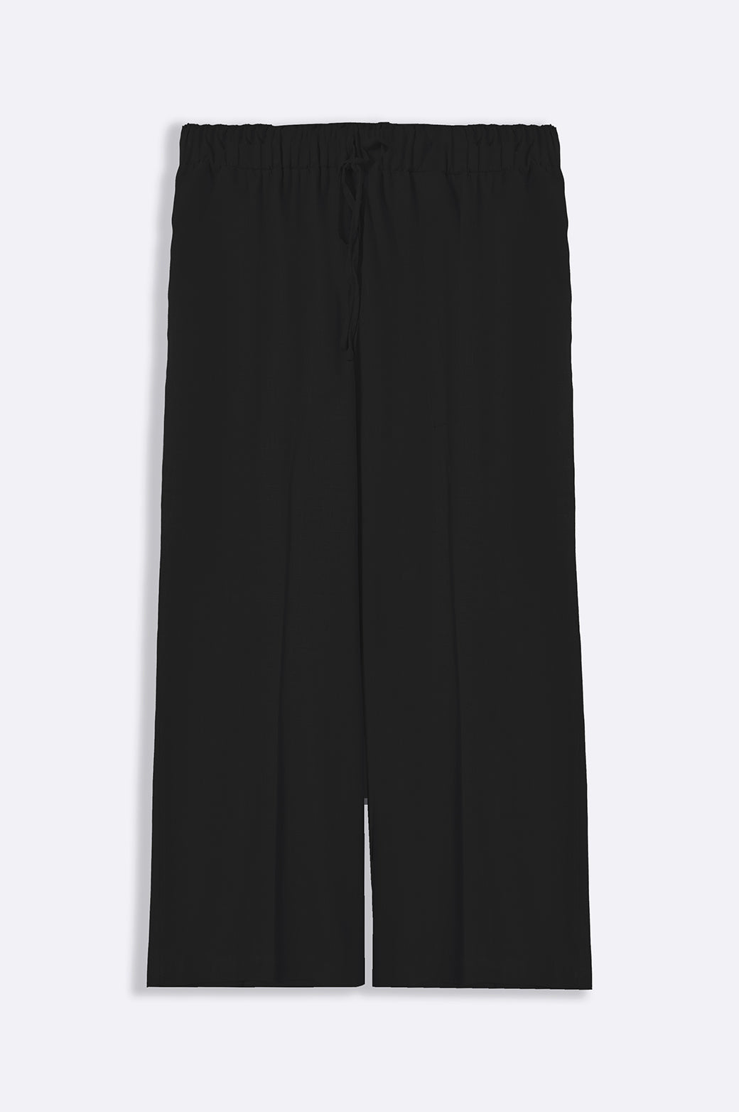 BLACK LINEN CULOTTES