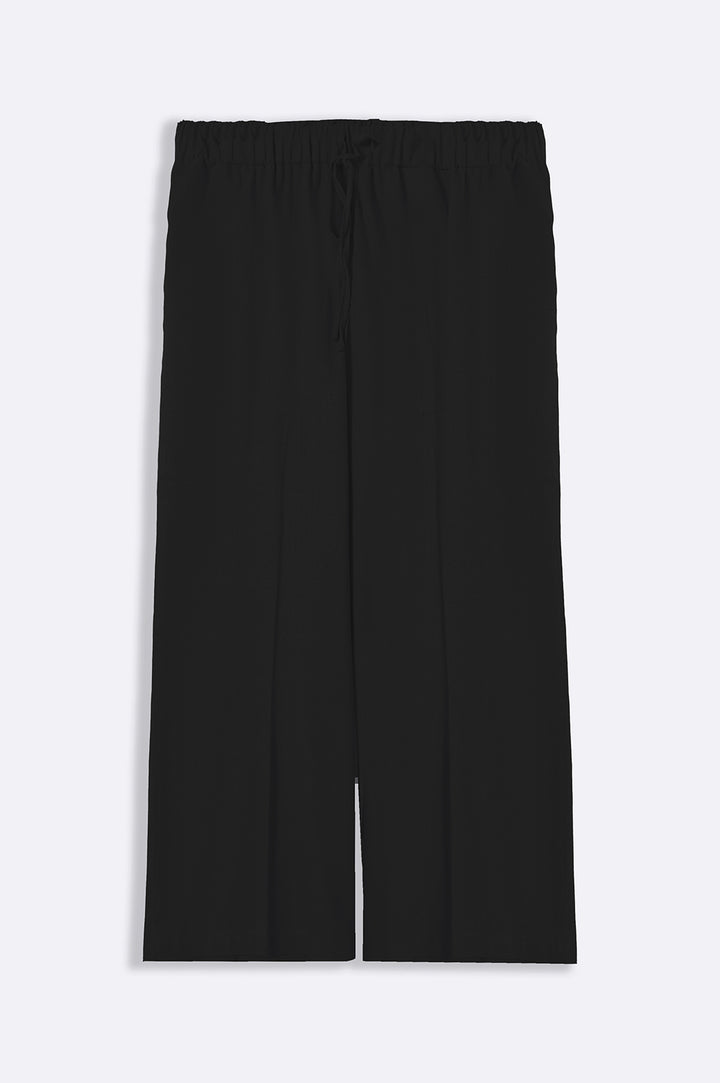 BLACK LINEN CULOTTES