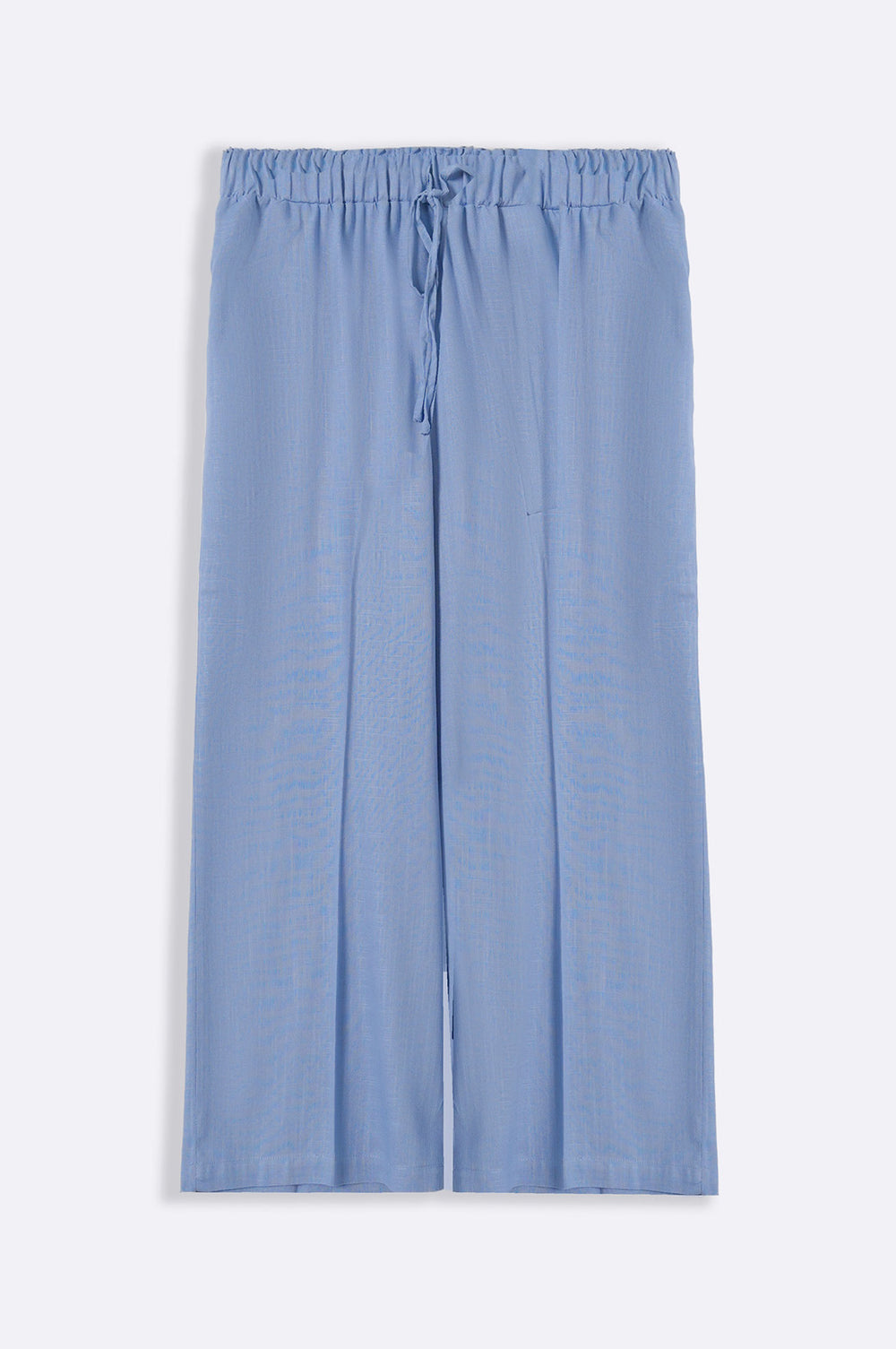 BLUE LINEN CULOTTES