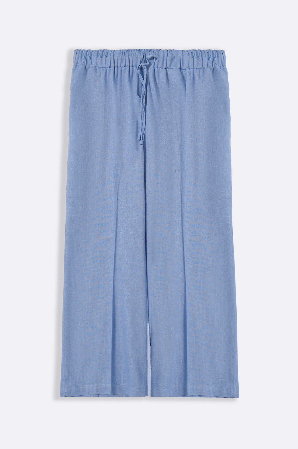 BLUE LINEN CULOTTES