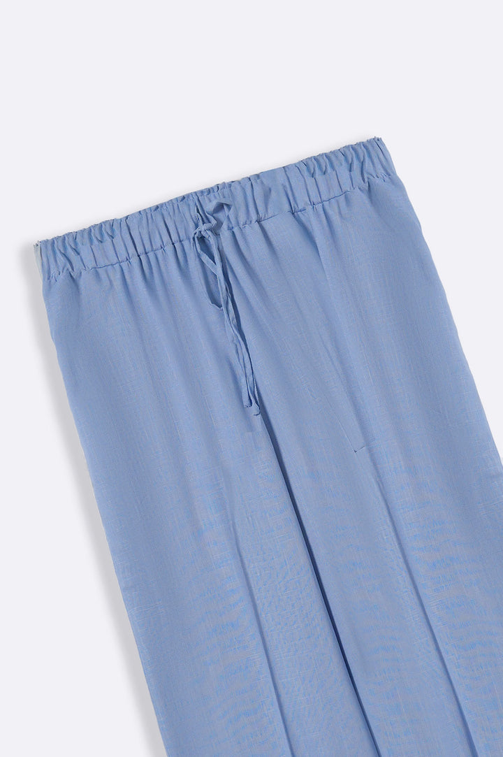 BLUE LINEN CULOTTES