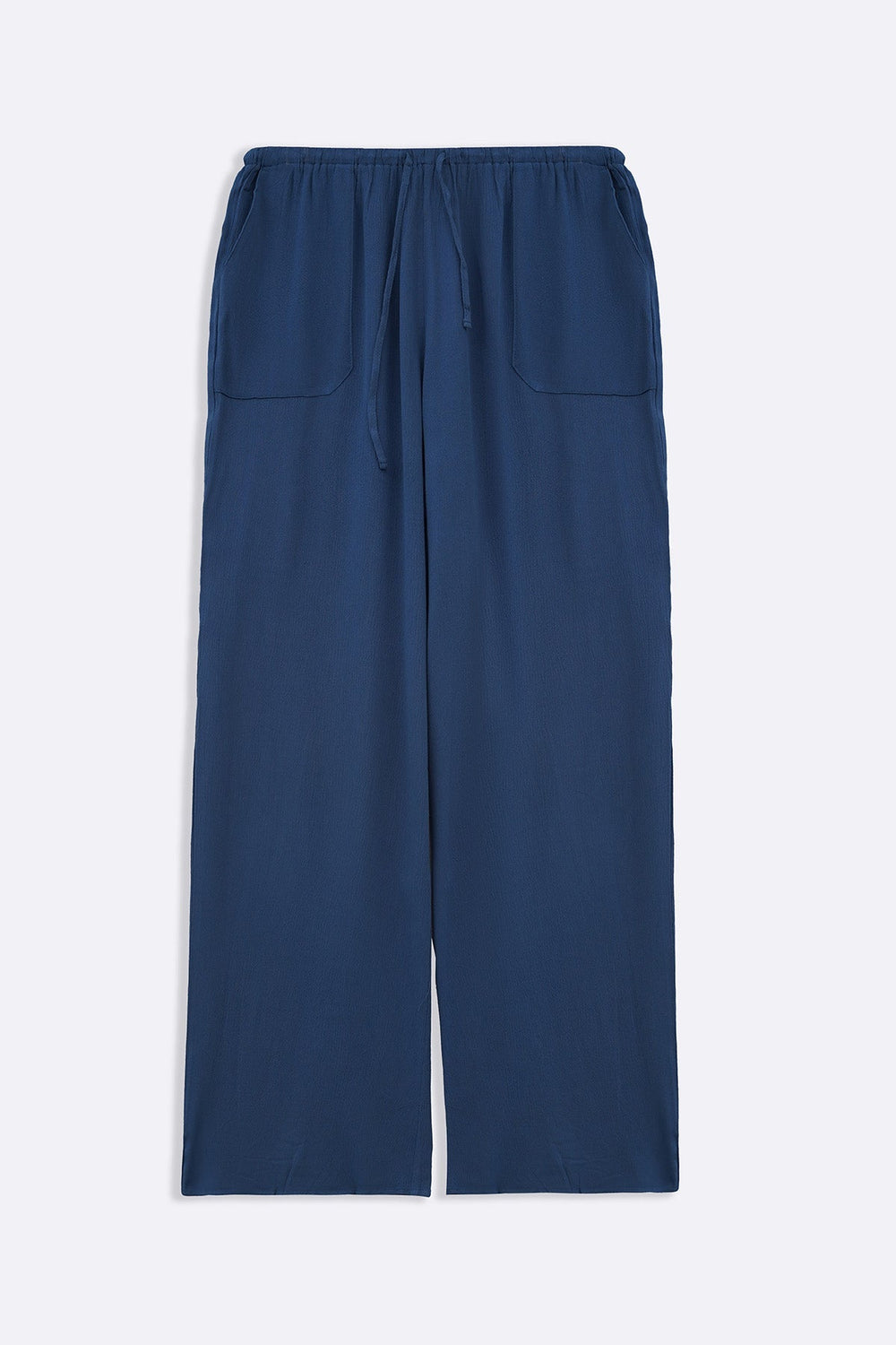 TEAL LONG DRAWSTRING TROUSERS