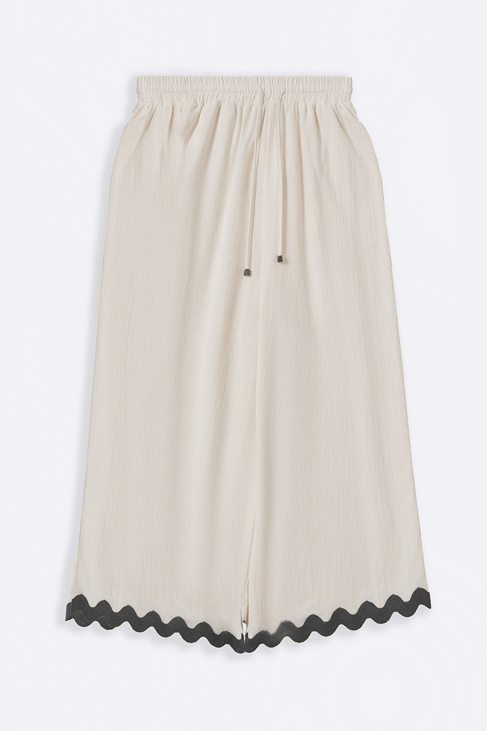 OFF WHITE RIC RAC COTTON CULOTTES