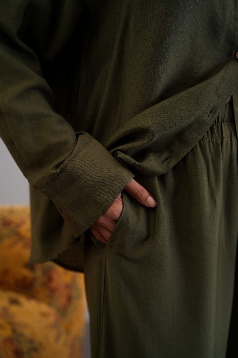 GREEN BASIC BREEZE CULOTTES