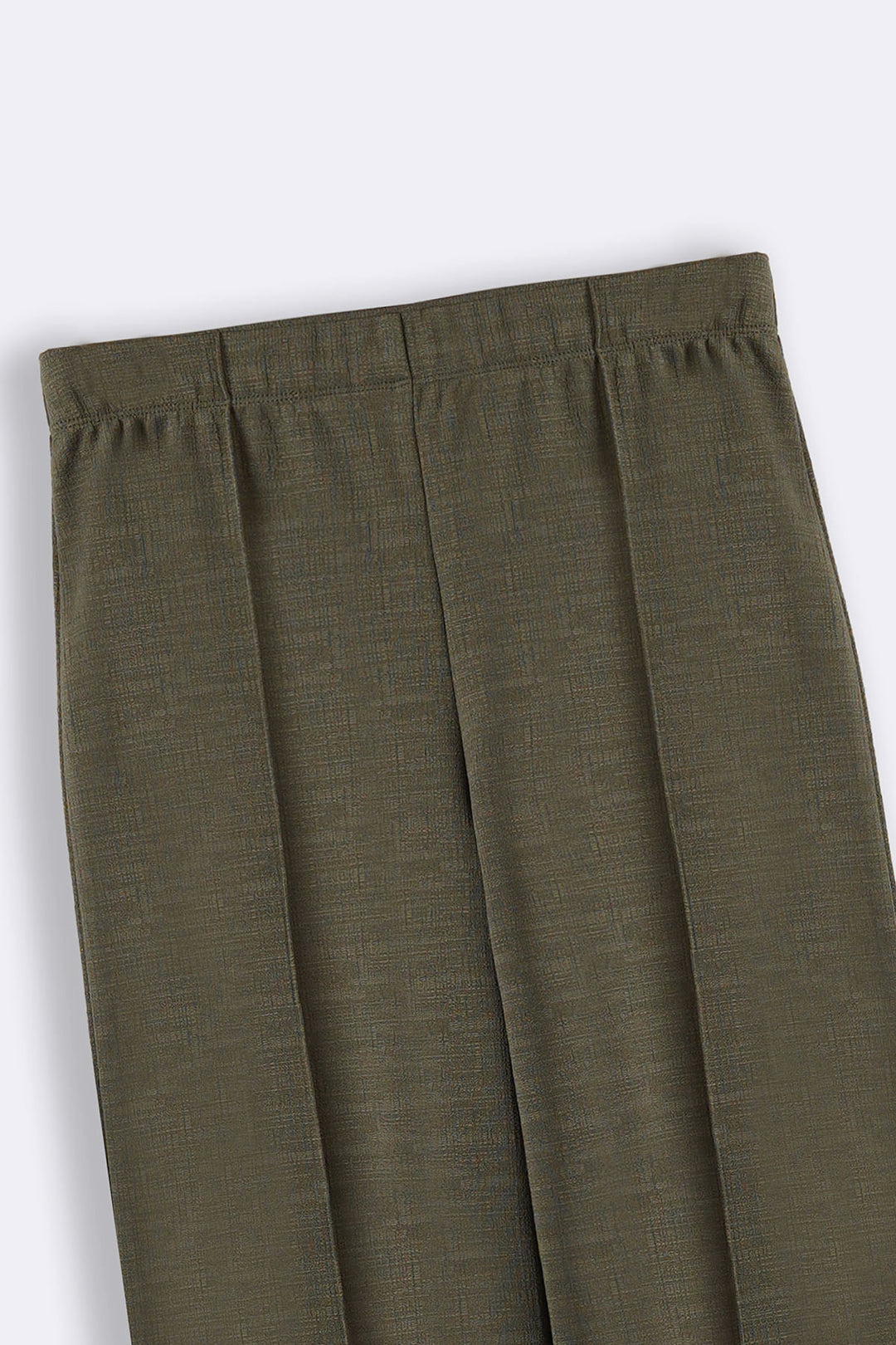 SAGE GREEN STRETCHY PANTS WITH PLEAT