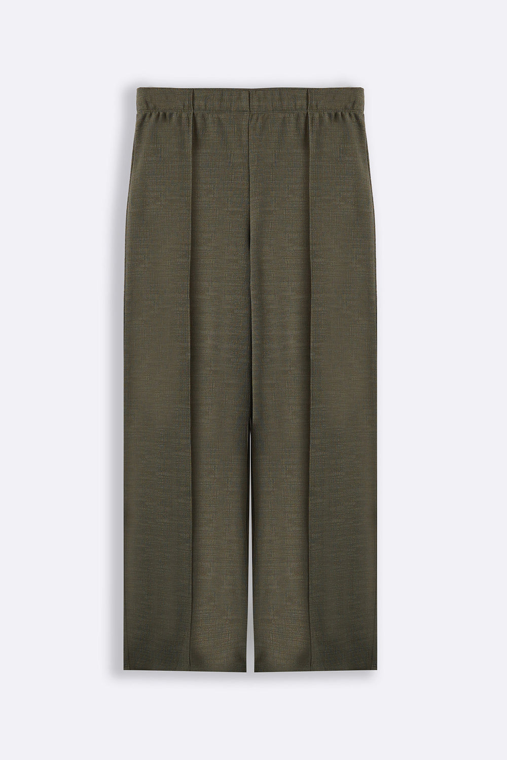 SAGE GREEN STRETCHY PANTS WITH PLEAT