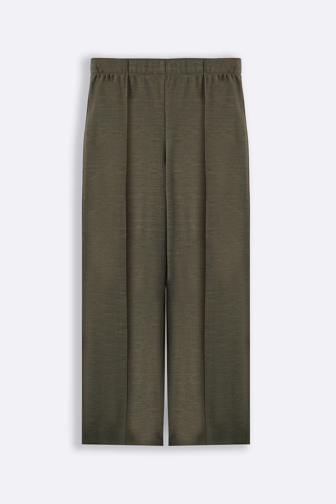 SAGE GREEN STRETCHY PANTS WITH PLEAT