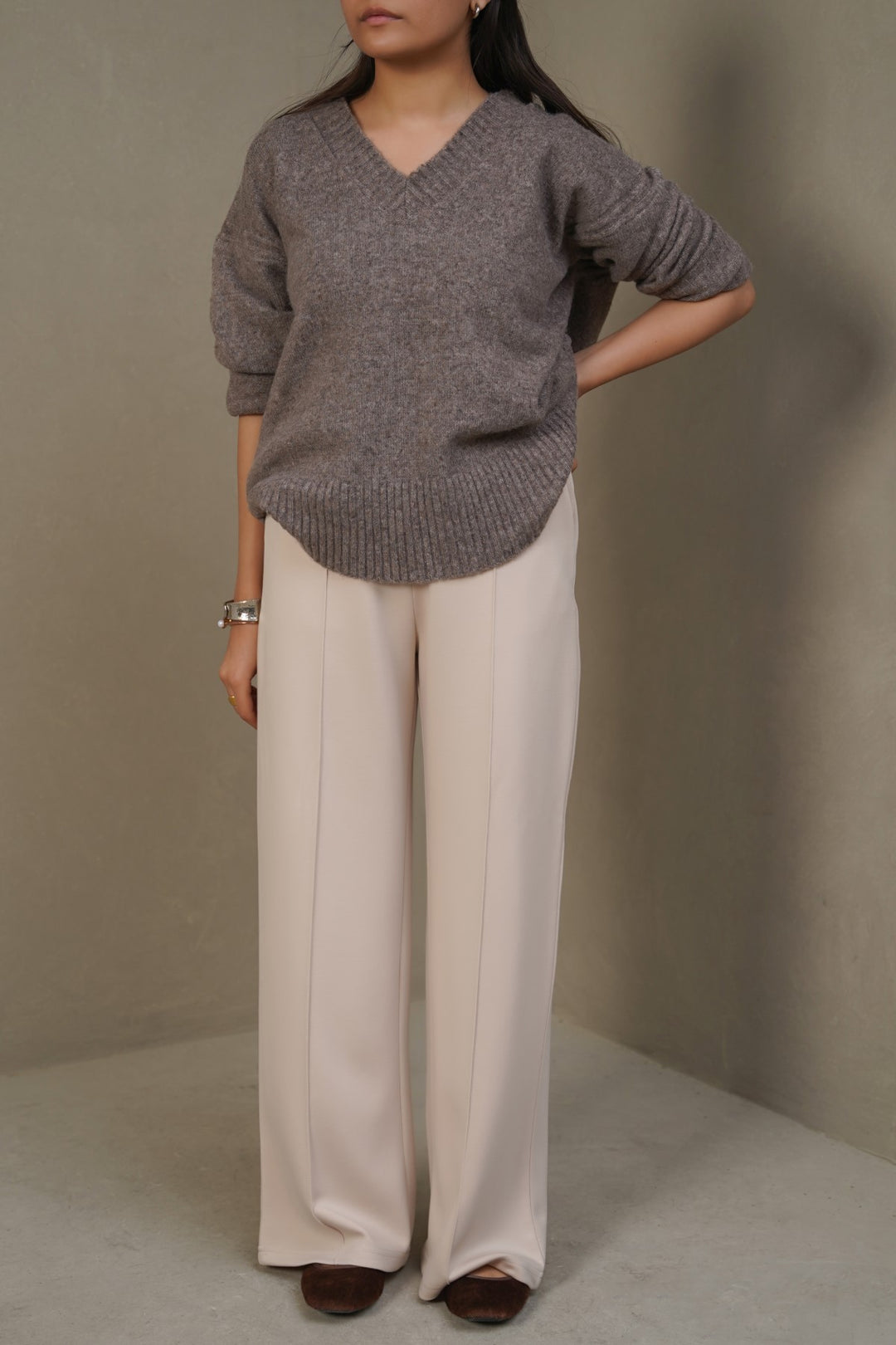 STRAIGHT LOOSE TROUSERS