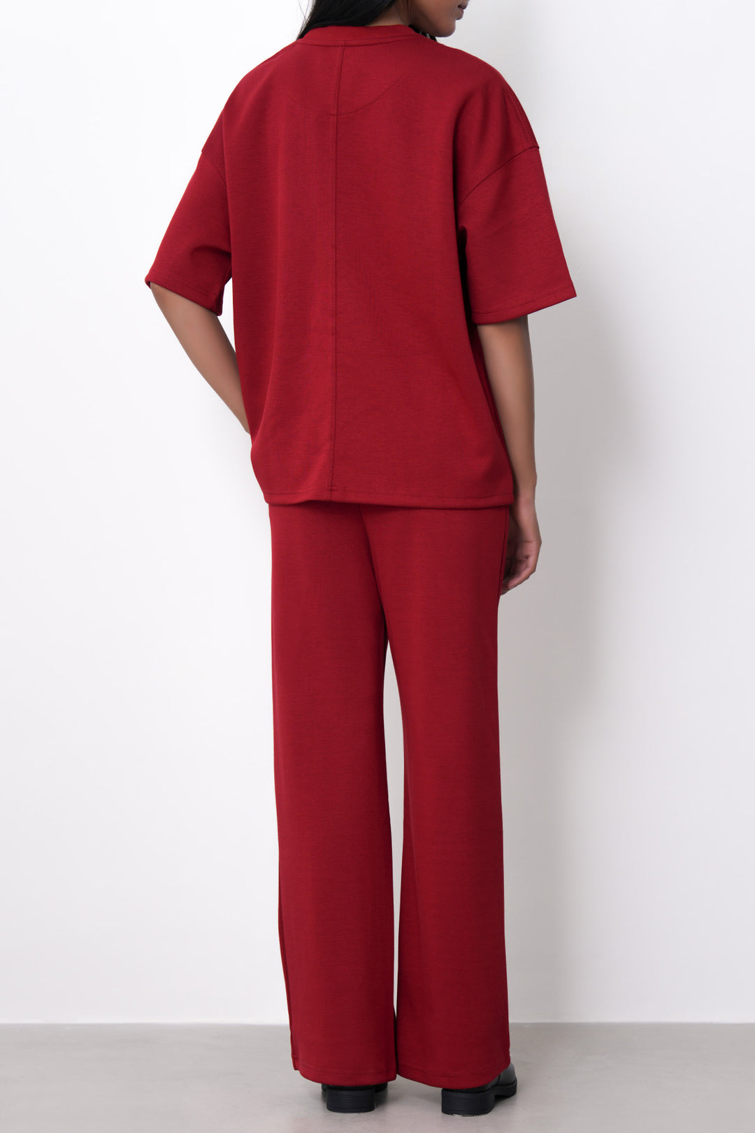 RED CHERRY-STRAIGHT PANTS