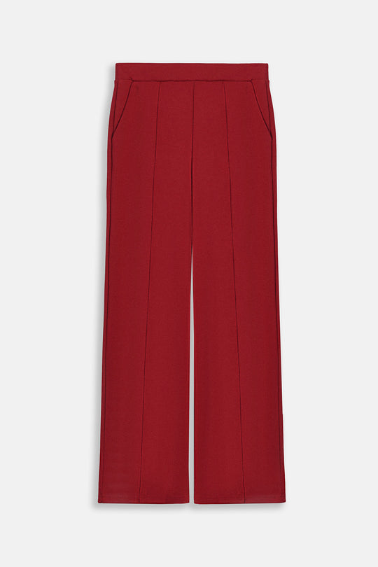 RED CHERRY STRAIGHT PANTS