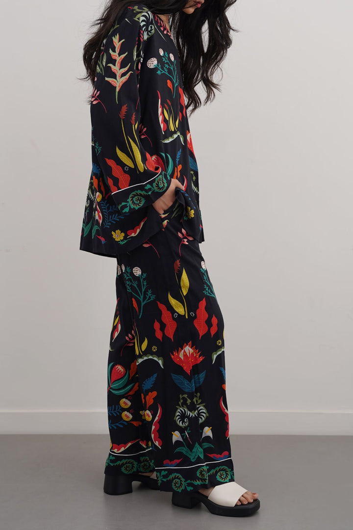 BLACK MAORI FOREST PANTS