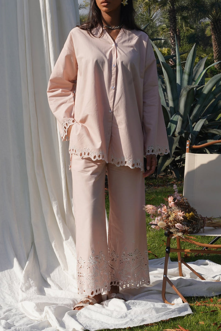 PINK WILD BALLERINA CUTWORK PANTS