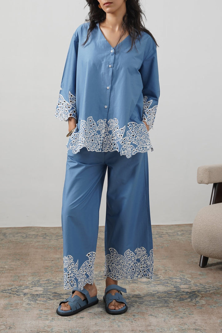 BLUE BLUE SAKURA CULOTTES