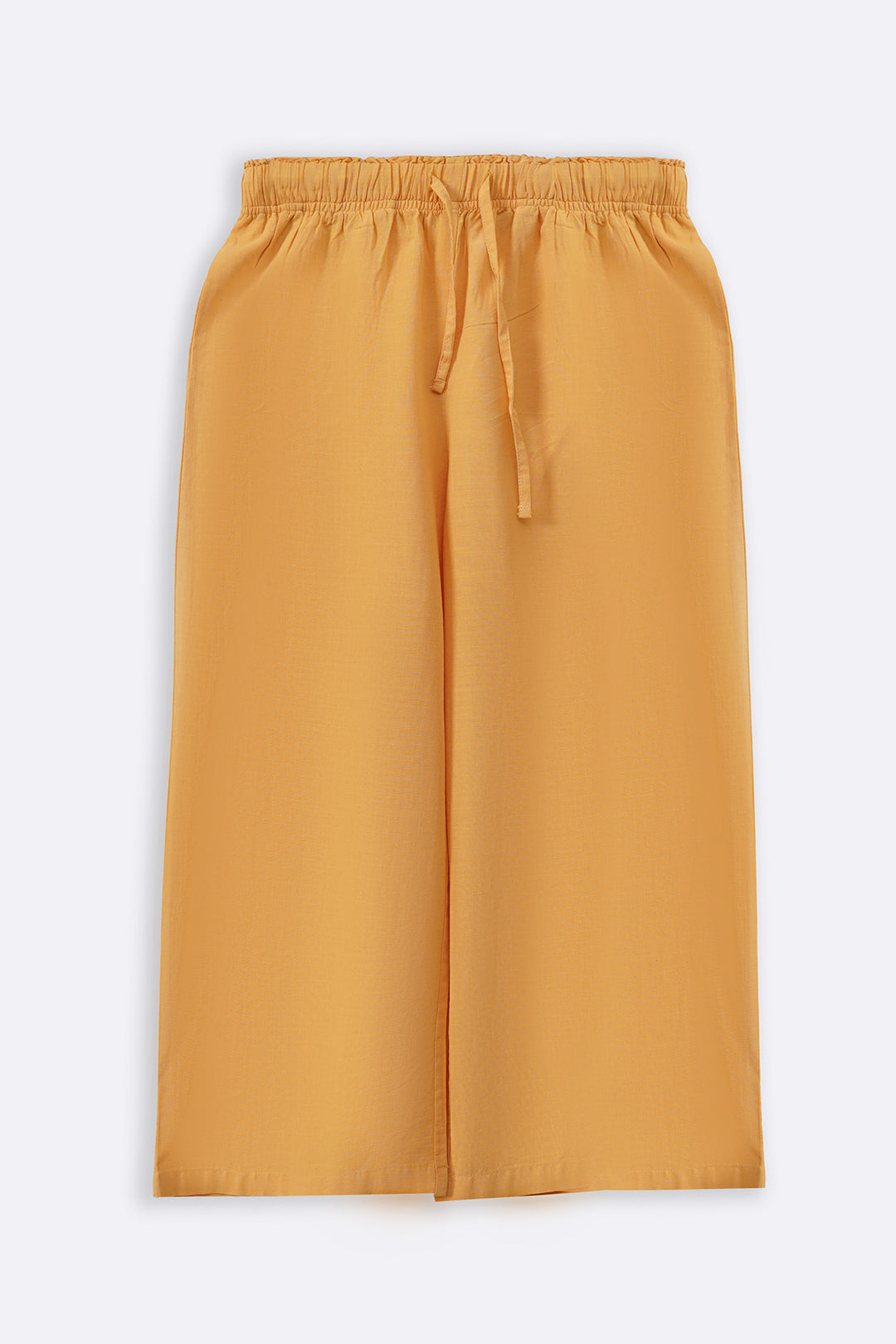 YELLOW ESSENTIAL COTTON CULOTTES