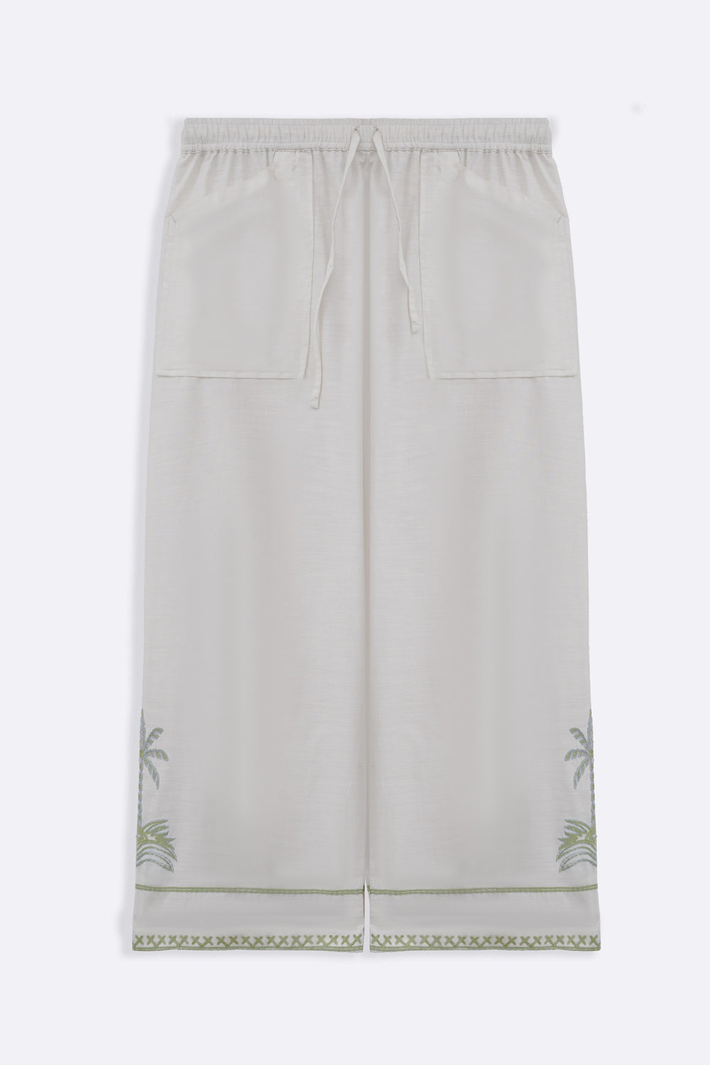 WHITE MORNING IN COLOMBO PANTS