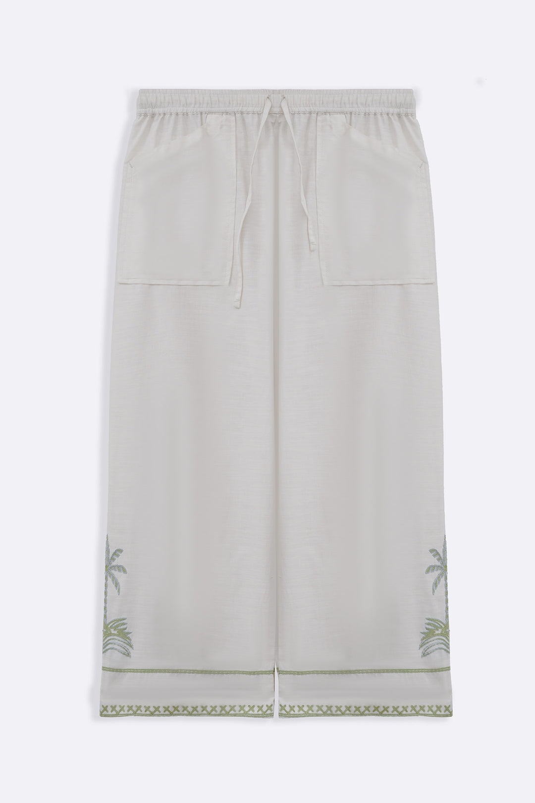 WHITE MORNING IN COLOMBO PANTS