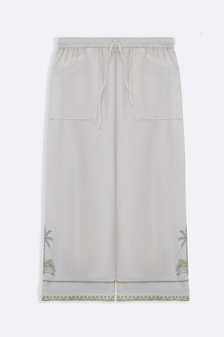 WHITE MORNING IN COLOMBO PANTS