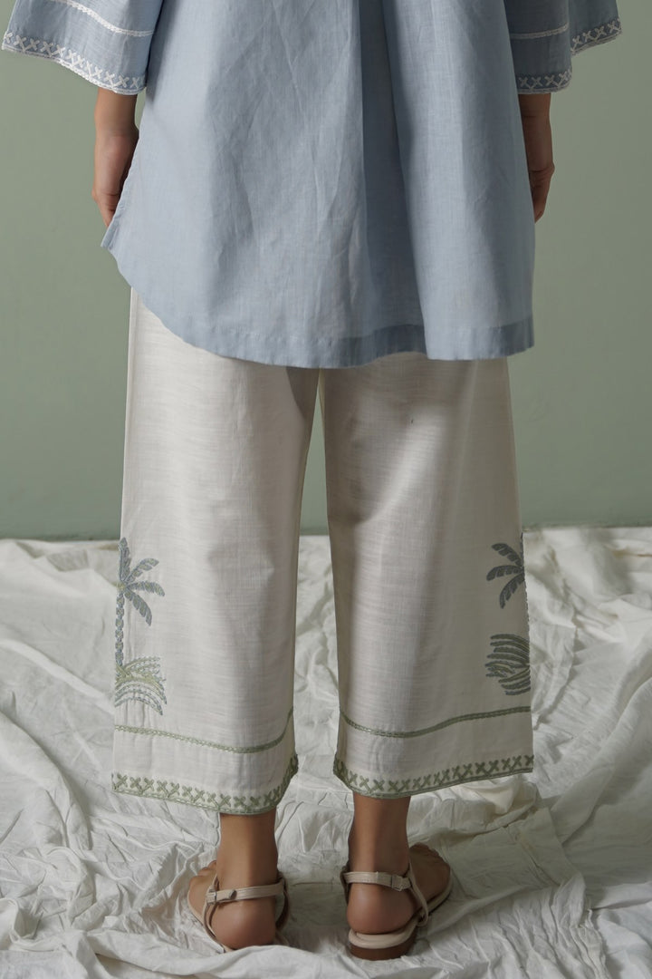 WHITE MORNING IN COLOMBO PANTS