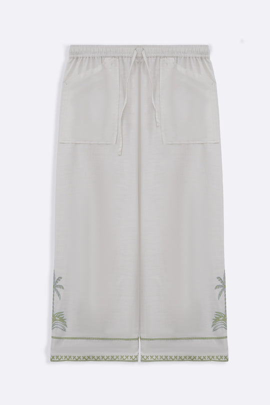 WHITE MORNING IN COLOMBO PANTS