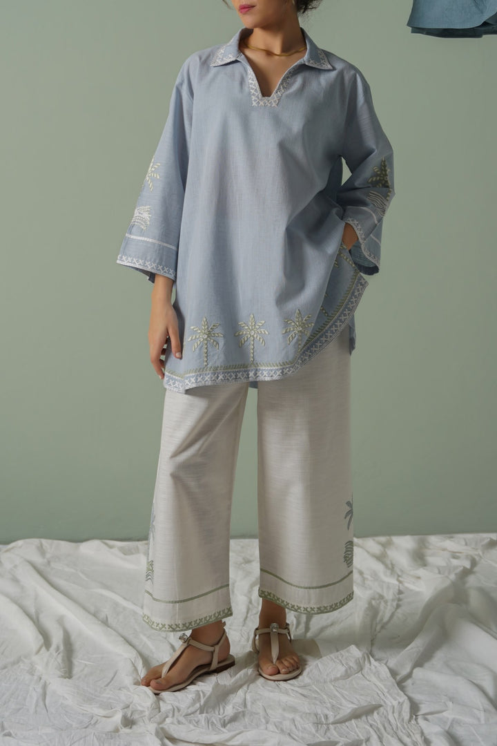 WHITE MORNING IN COLOMBO PANTS