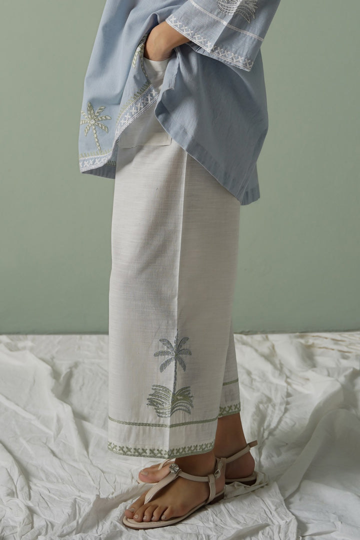 WHITE MORNING IN COLOMBO PANTS