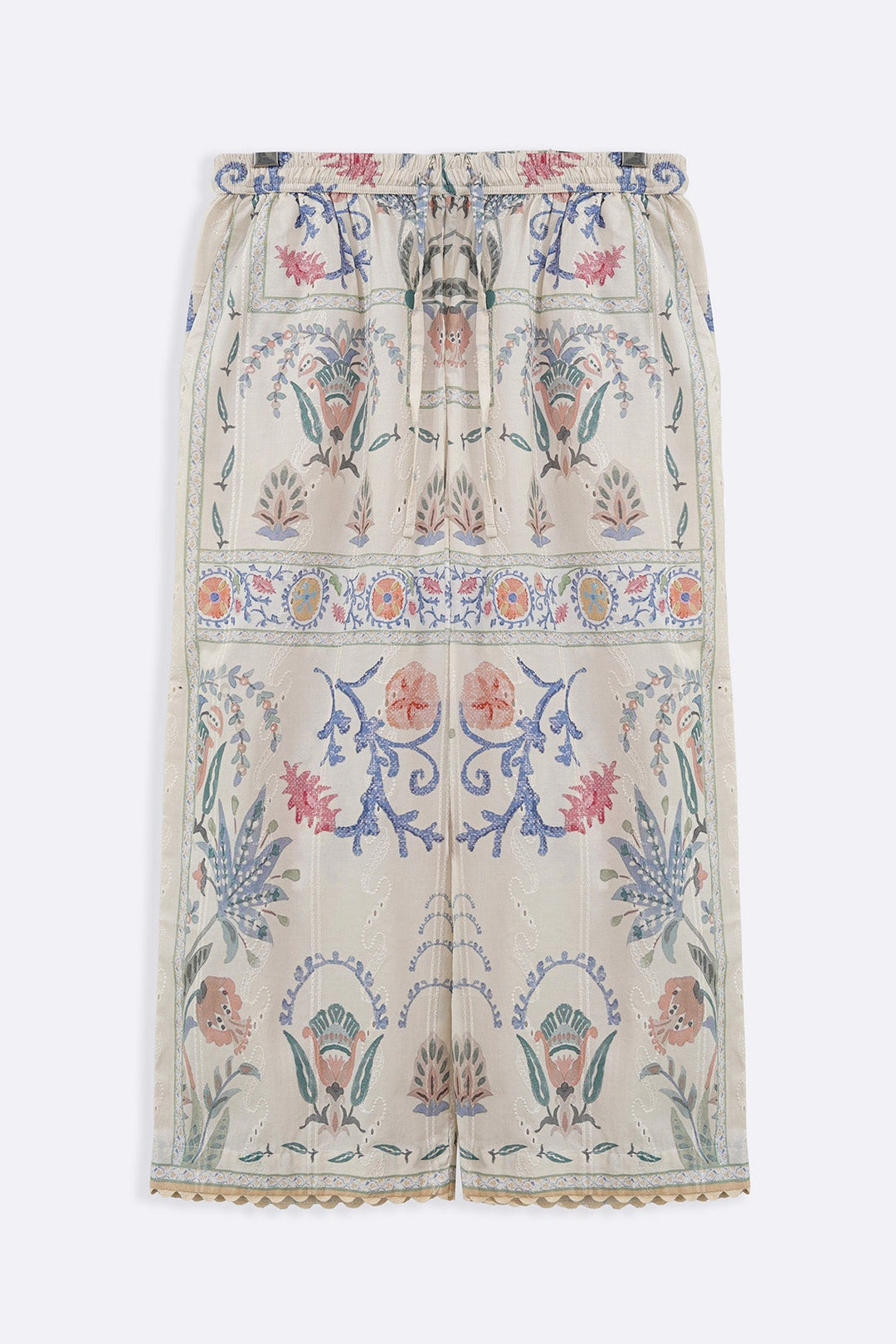 CREAM SUGARLOOP EMBROIDERED PANTS