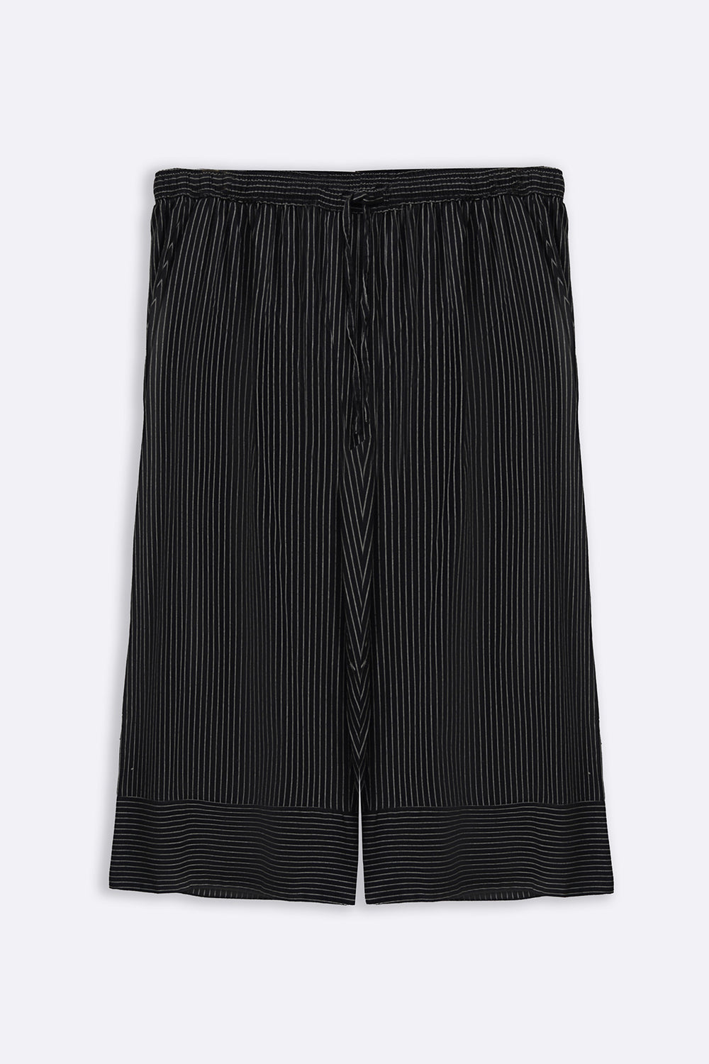 BLACK CURVE STRIPED CULOTTES