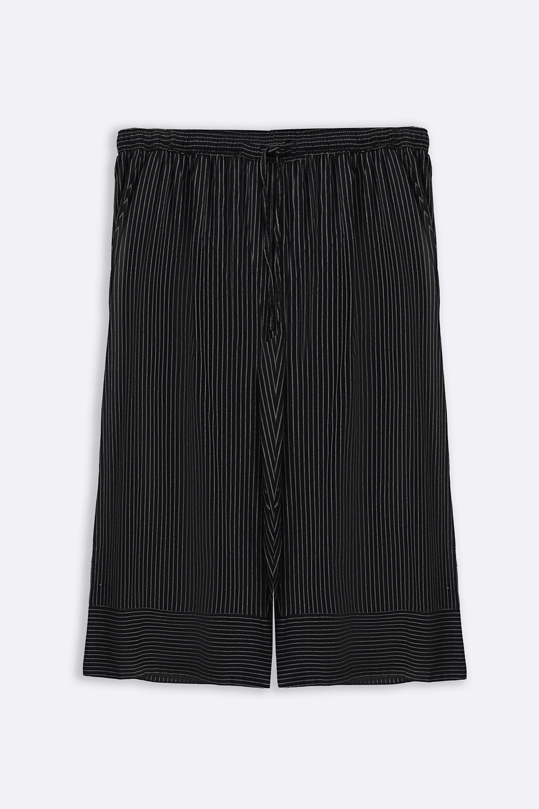 BLACK CURVE STRIPED CULOTTES