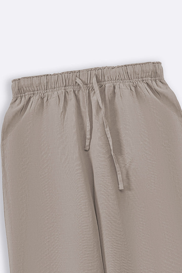 BEIGE ESSENTIAL COTTON CULOTTES