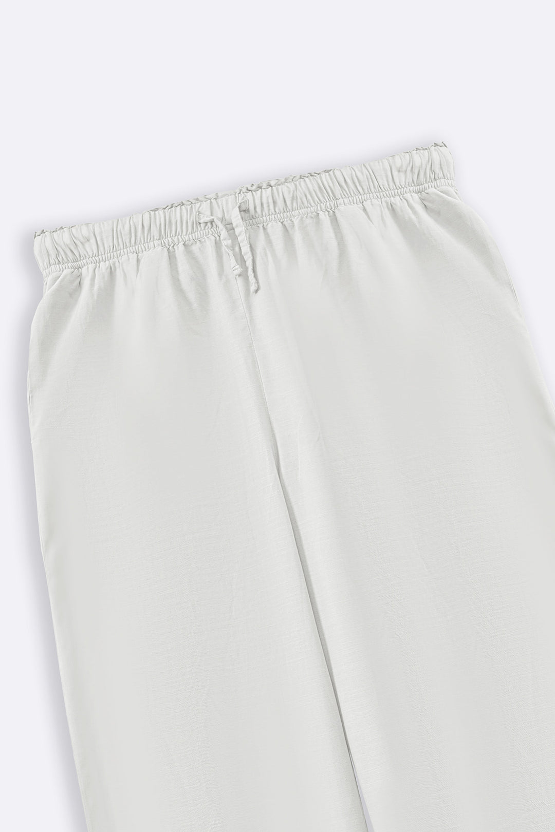 WHITE ESSENTIAL COTTON CULOTTES