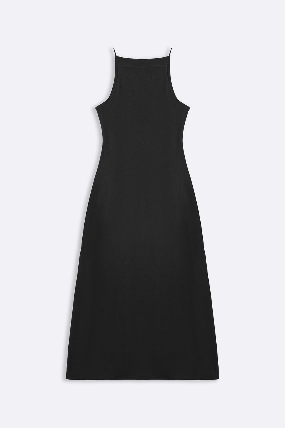 BLACK BODYCON A-LINE DRESS