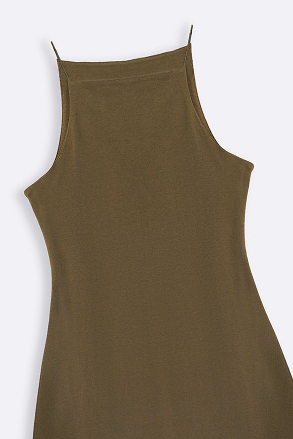 OLIVE BODYCON A-LINE DRESS