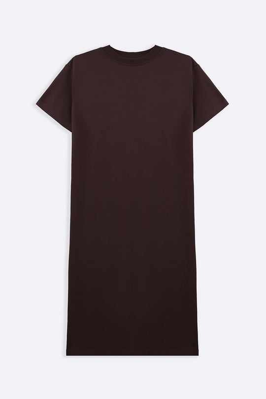 BROWN THE OMA T-DRESS