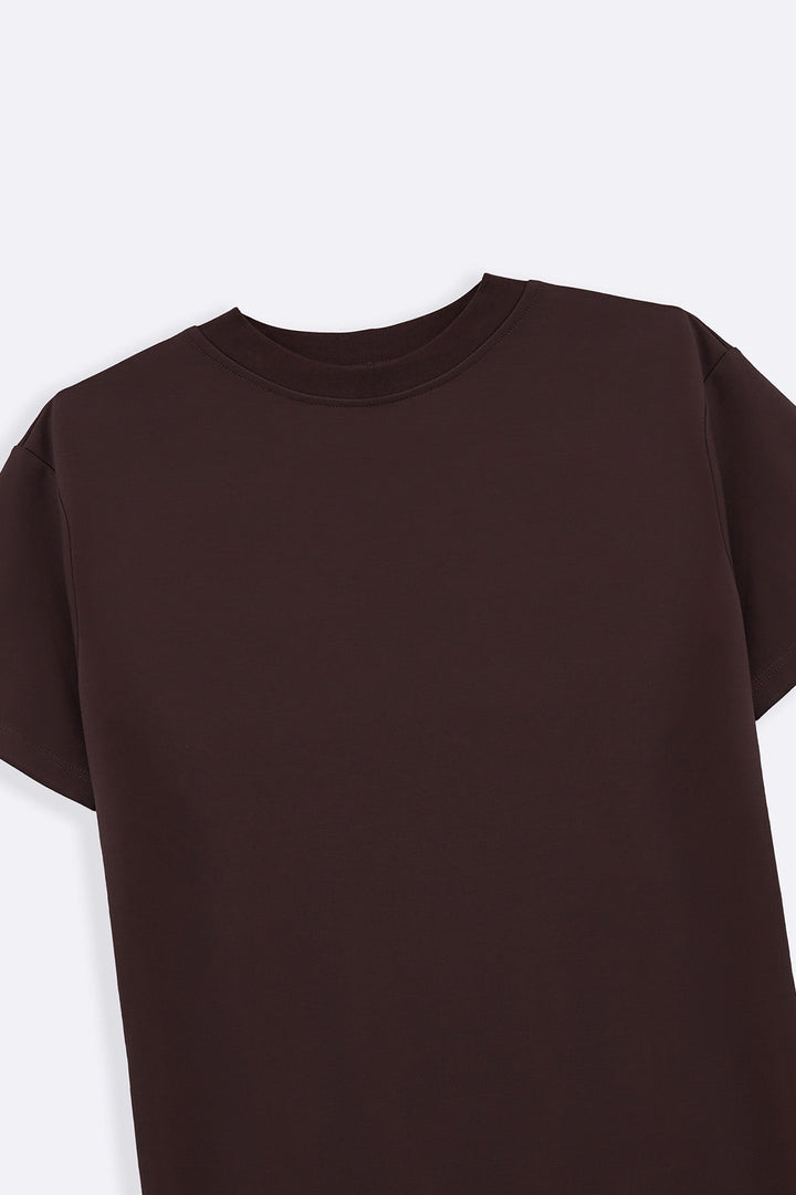 BROWN THE OMA T-DRESS