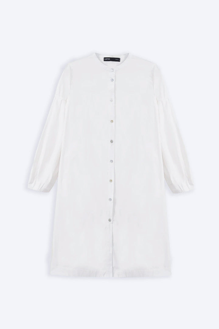 WHITE MINIMALIST TUNIC DRESS