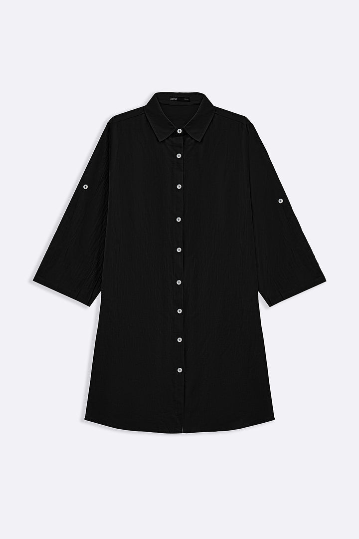 BLACK ORGANIC COTTON TUNIC