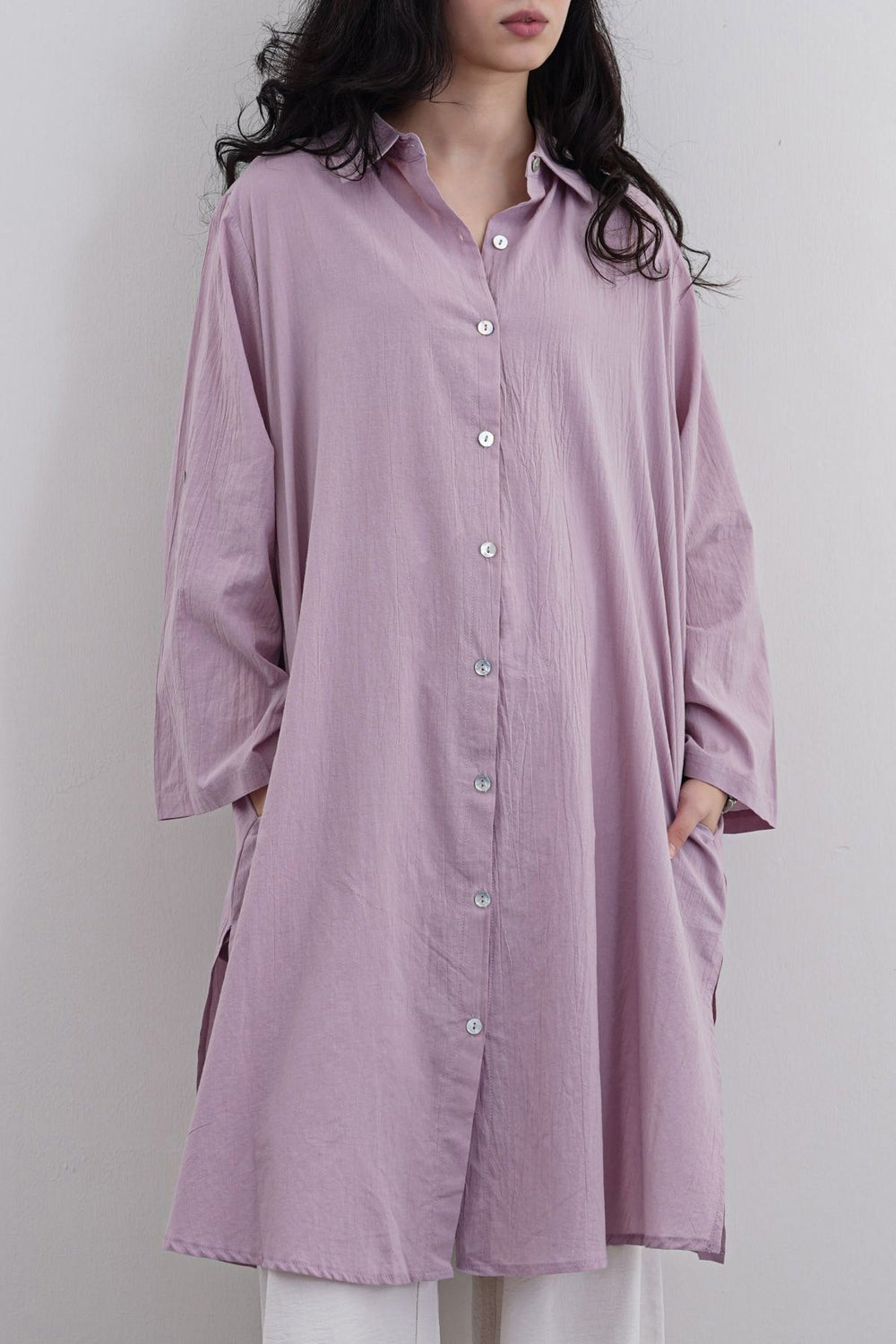 MAUVE ORGANIC COTTON TUNIC