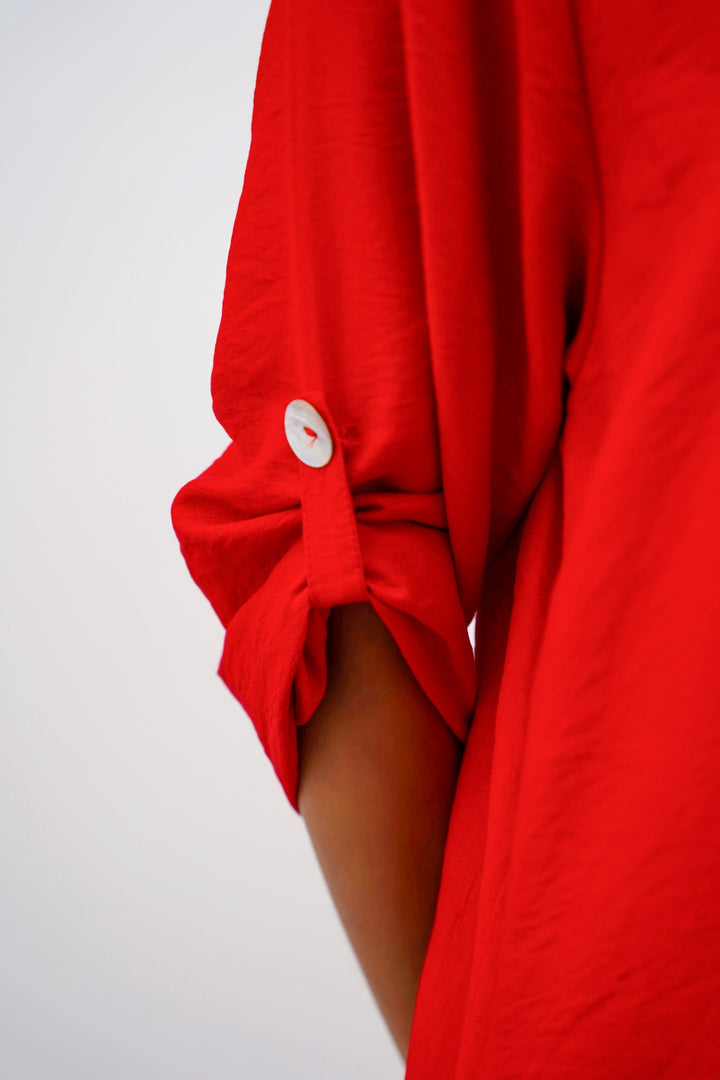 RED CHERRY-ON-TOP DRESS