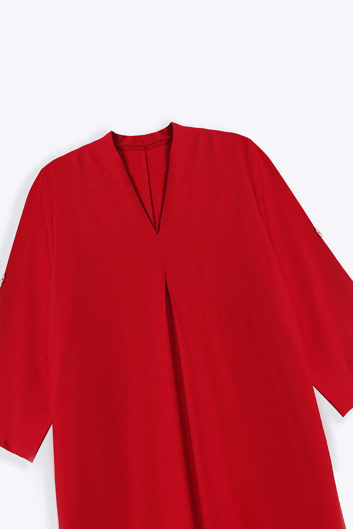 RED CHERRY-ON-TOP DRESS