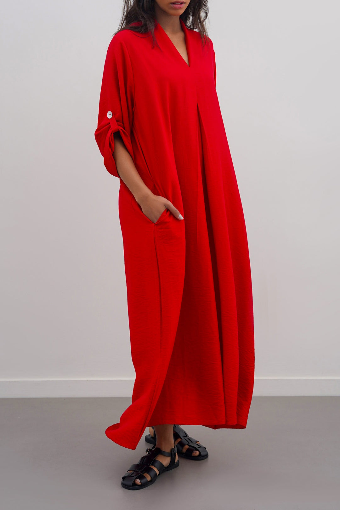 RED CHERRY-ON-TOP DRESS