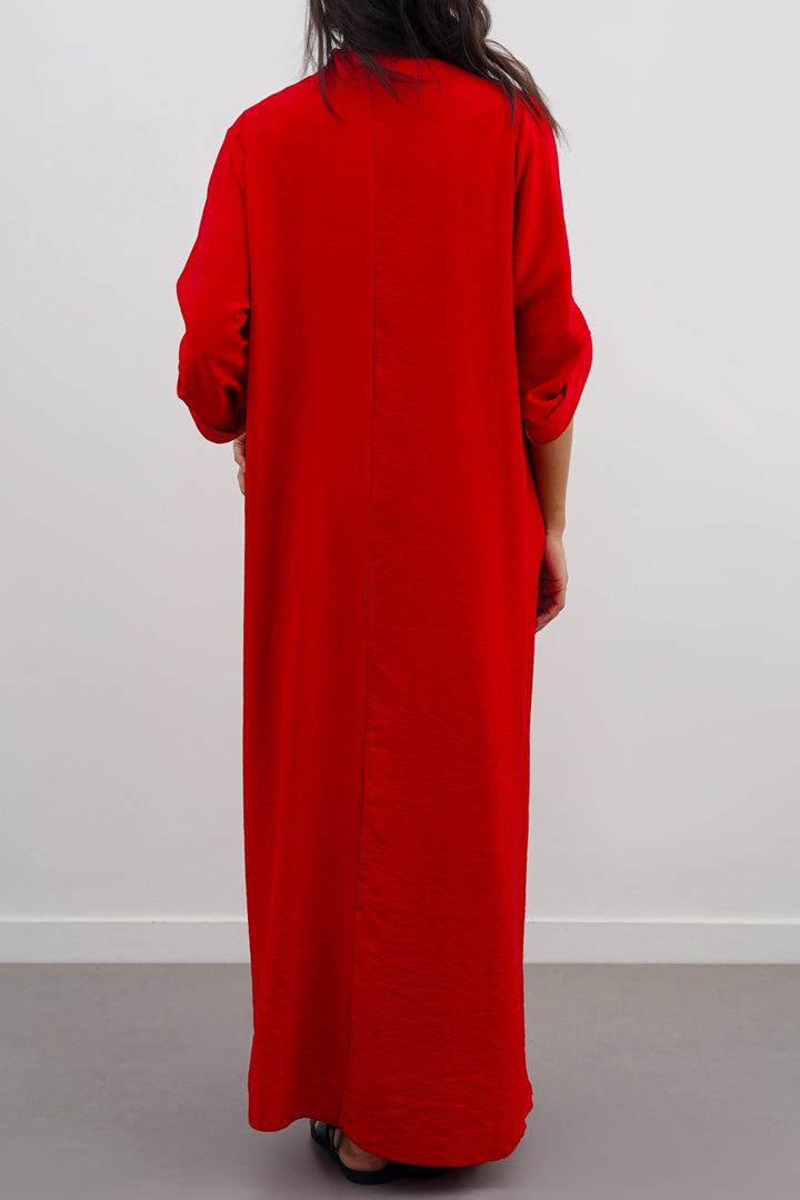 RED CHERRY-ON-TOP DRESS