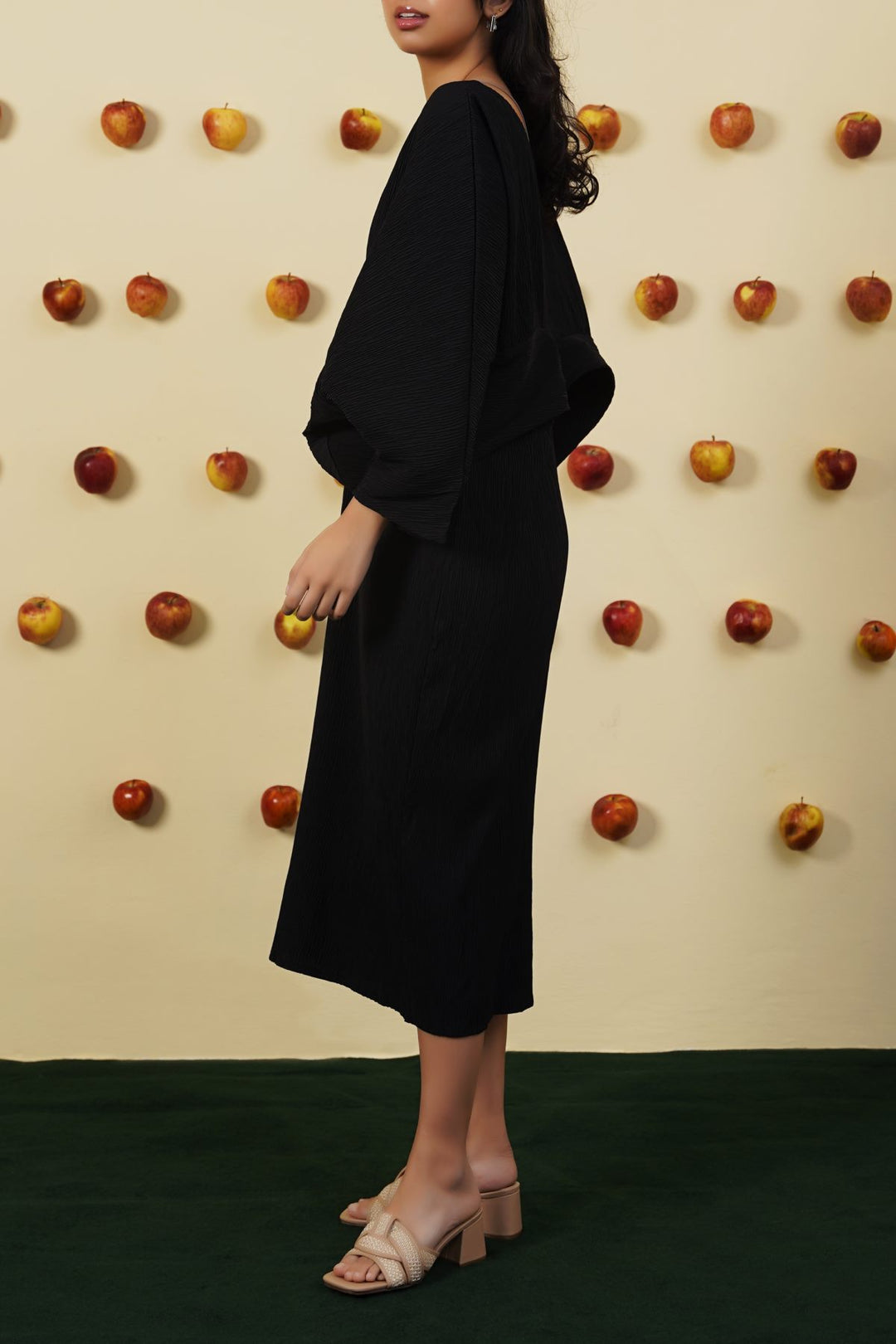 BLACK BUTTERFLY RUNWAY DRESS