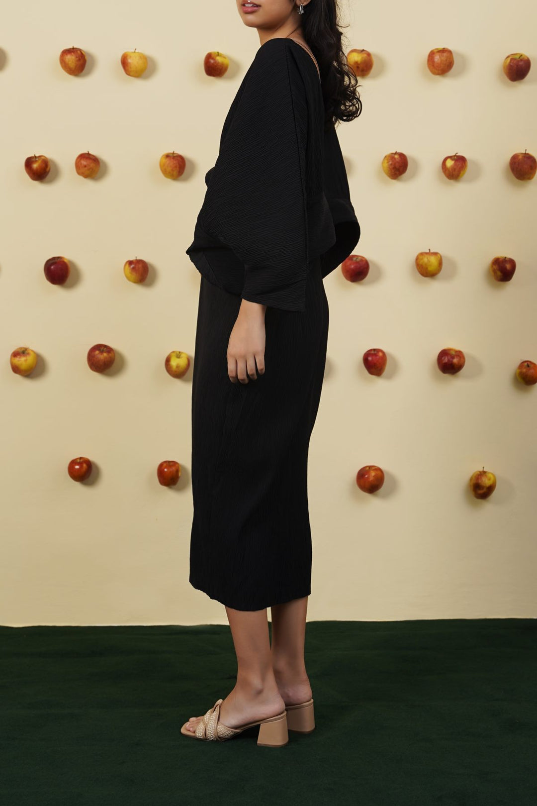 BLACK BUTTERFLY RUNWAY DRESS