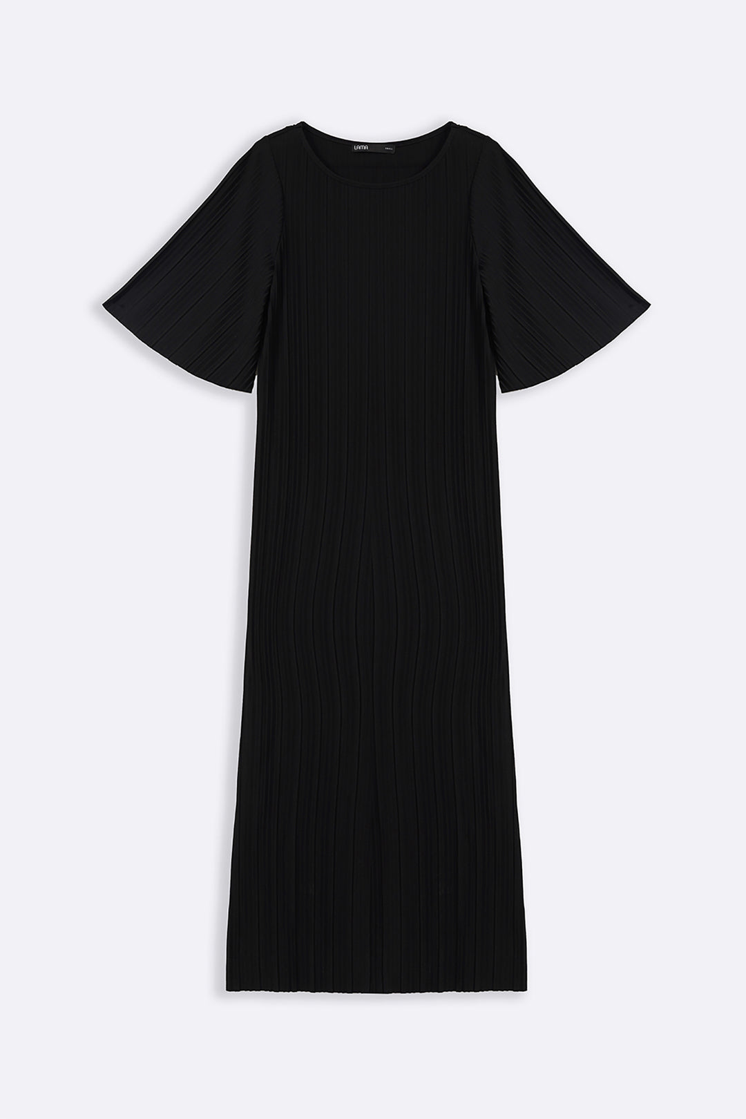 BLACK CONTOUR MAXI DRESS