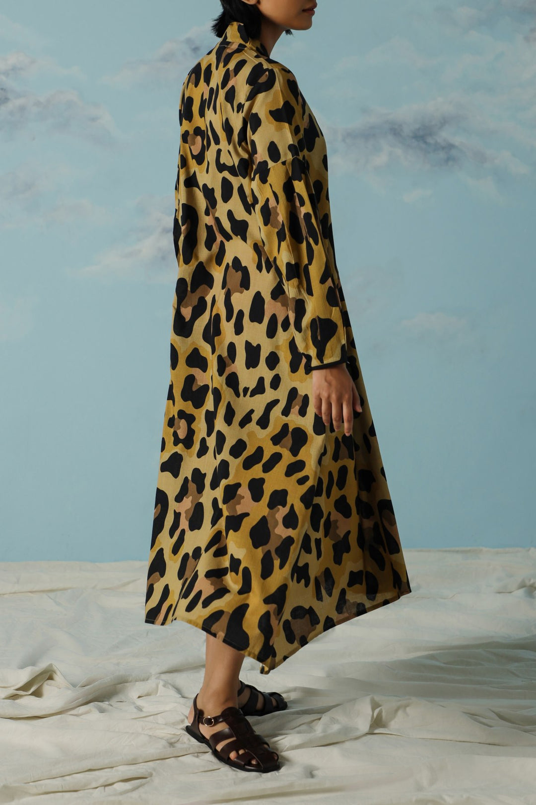 YELLOW SAVANNAH FLARED DRESS