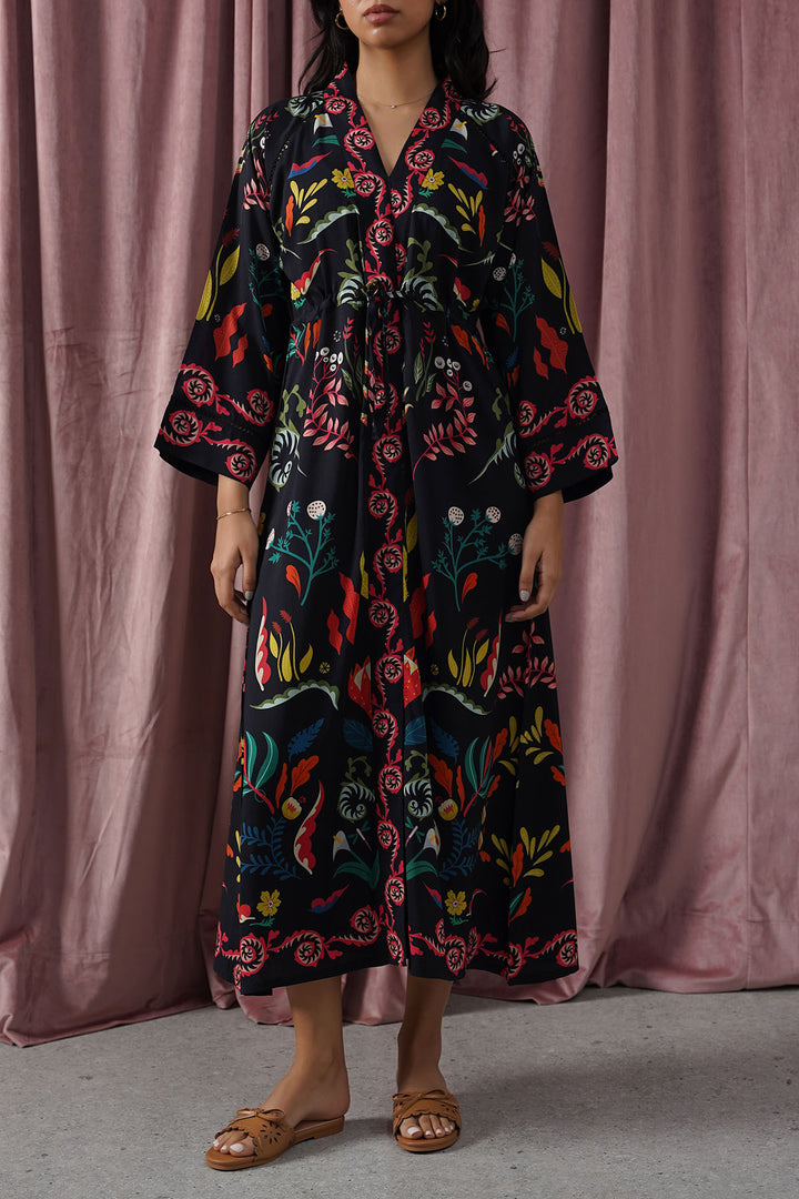 BLACK MAORI LONG DRESS