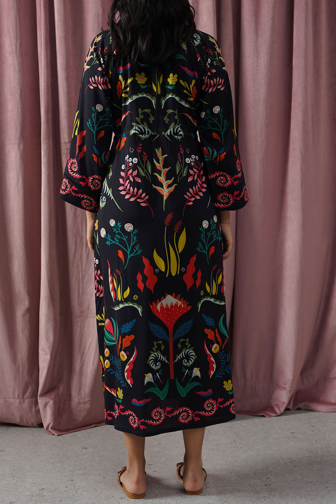 BLACK MAORI LONG DRESS
